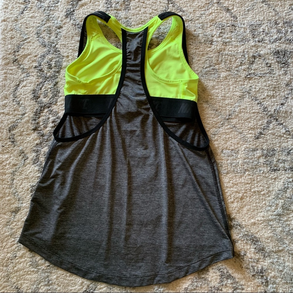 Nike Racerback Tank with Attached Sports Bra Small